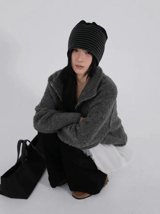 Nero Stripe Winter Beanie