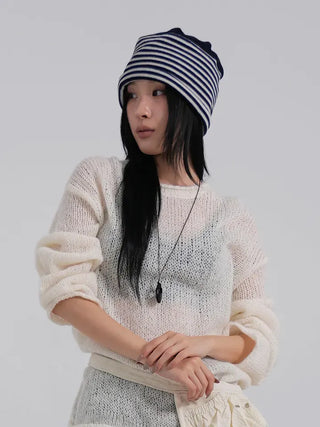 Nero Stripe Winter Beanie