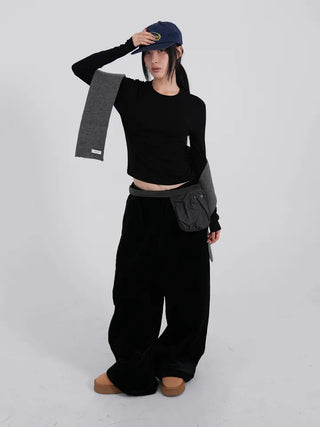 May Comfort Semi-Loose Basic Long Sleeve Tee