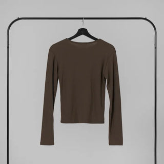 May Comfort Semi-Loose Basic Long Sleeve Tee
