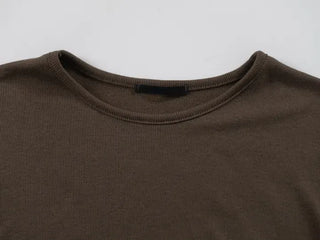 May Comfort Semi-Loose Basic Long Sleeve Tee