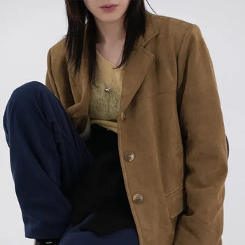 Demin Suede Shearling Mustang Jacket