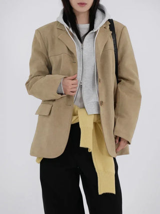Demin Suede Shearling Mustang Jacket