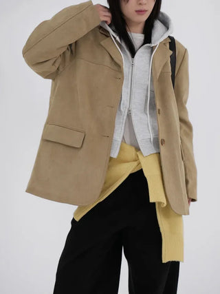 Demin Suede Shearling Mustang Jacket