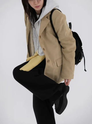 Demin Suede Shearling Mustang Jacket