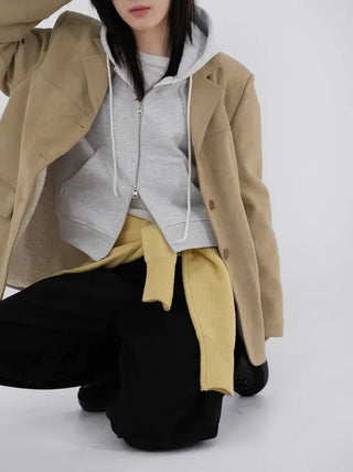Demin Suede Shearling Mustang Jacket
