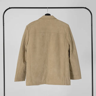 Demin Suede Shearling Mustang Jacket