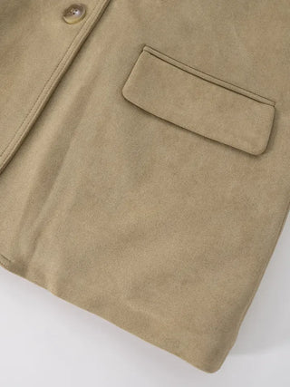 Demin Suede Shearling Mustang Jacket