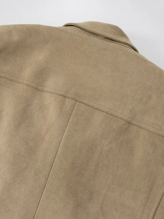 Demin Suede Shearling Mustang Jacket