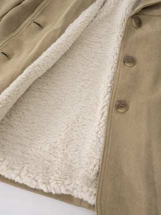 Demin Suede Shearling Mustang Jacket