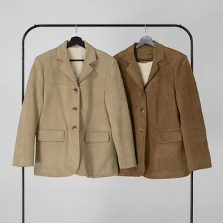 Demin Suede Shearling Mustang Jacket