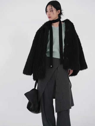 Ranun Diagonal Button Skirt & Long Pants
