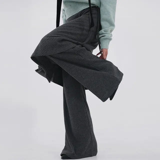 Ranun Diagonal Button Skirt & Long Pants