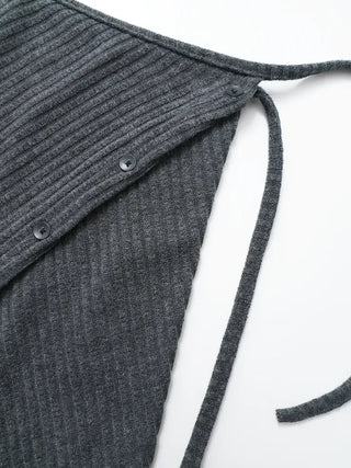 Ranun Diagonal Button Skirt & Long Pants