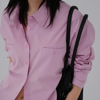 Pre-two-pocket cotton shirt