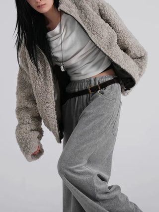 Luke Reversible Glossy Leather Fur Jumper