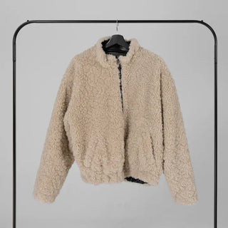 Luke Reversible Glossy Leather Fur Jumper