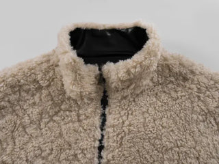 Luke Reversible Glossy Leather Fur Jumper