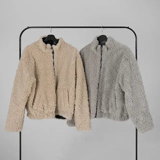 Luke Reversible Glossy Leather Fur Jumper