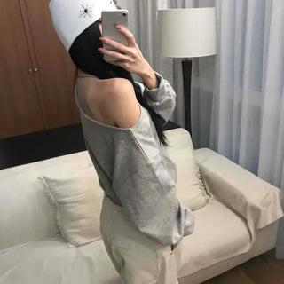 Loose Fit Crop One-Off Sweatshirt