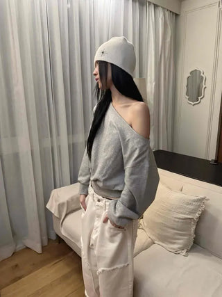Whoa Shining Studded Ribbed Beanie