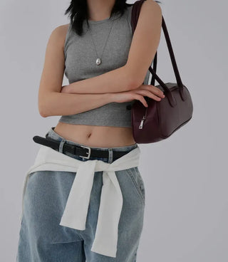 Eon Pendant Ribbed Sleeveless Knit