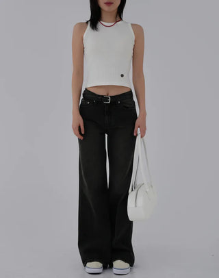 Eon Pendant Ribbed Sleeveless Knit