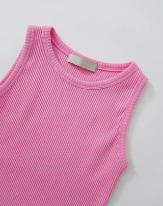 Eon Pendant Ribbed Sleeveless Knit