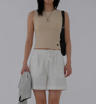 Eon Pendant Ribbed Sleeveless Knit