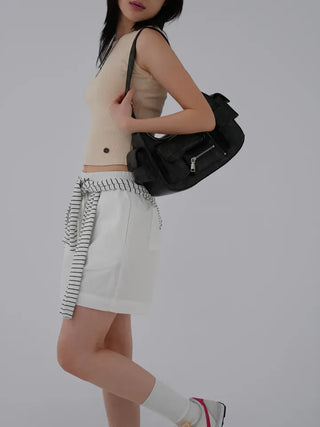 Eon Pendant Ribbed Sleeveless Knit