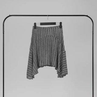 Ino Grunge Asymmetrical Knit Midi Skirt