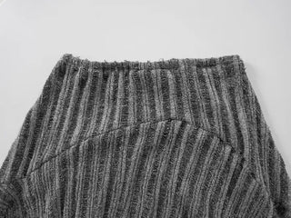 Ino Grunge Asymmetrical Knit Midi Skirt