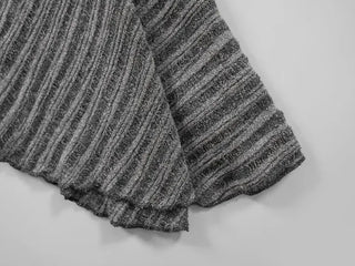 Ino Grunge Asymmetrical Knit Midi Skirt