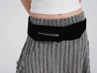 Ronnie Suede Pocket Wide Belt