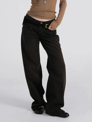 Ronnie Suede Pocket Wide Belt