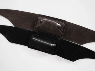 Ronnie Suede Pocket Wide Belt