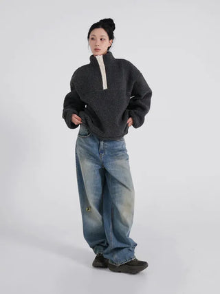 Flo Vintage Washed Denim Pants