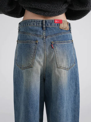 Flo Vintage Washed Denim Pants