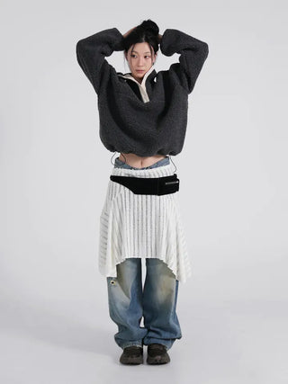 Flo Vintage Washed Denim Pants