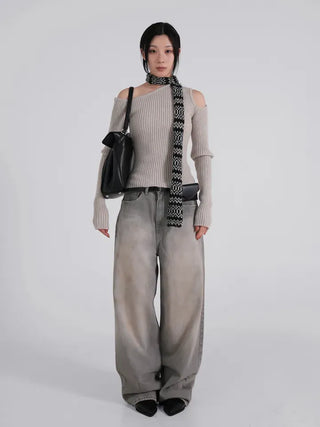 Flo Vintage Washed Denim Pants