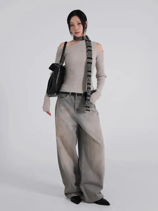 Flo Vintage Washed Denim Pants