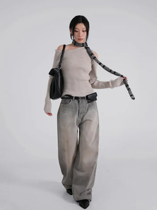 Flo Vintage Washed Denim Pants