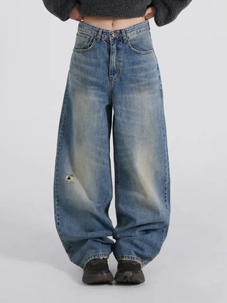 Flo Vintage Washed Denim Pants