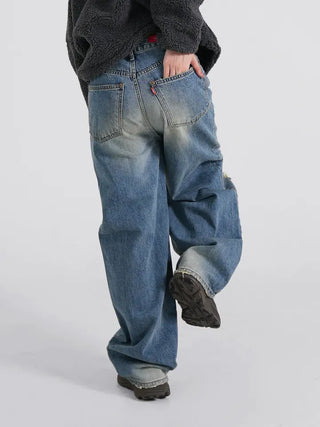 Flo Vintage Washed Denim Pants