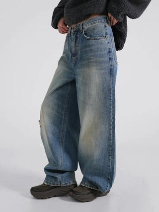 Flo Vintage Washed Denim Pants