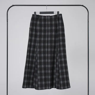 Rondy Check Low Maxi Long Skirt