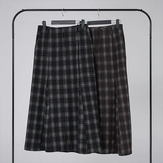 Rondy Check Low Maxi Long Skirt
