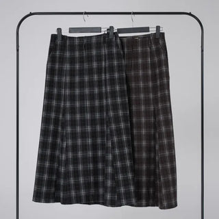 Rondy Check Low Maxi Long Skirt