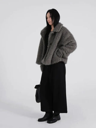 Nido Center Snap Wool String Wide Pants
