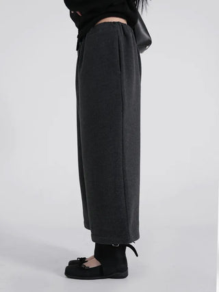 Nido Center Snap Wool String Wide Pants